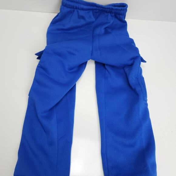 Bright Blue Drawstring Elastic Waist Joggers Sweatpants w/ Pockets Boys Size 5 - Picture 2 of 3
